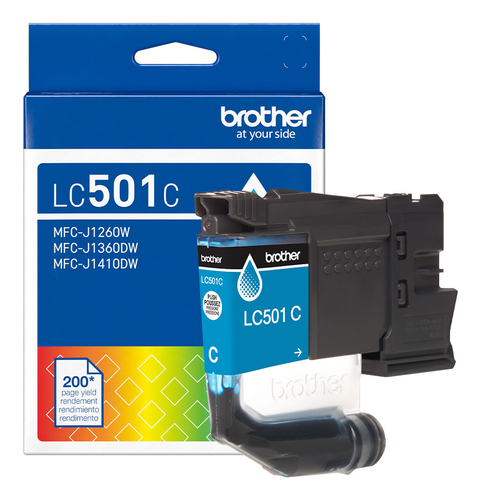 Brother LC501CS, Standard Yield, Cyan, 1 pc(s), 200 pages, Single pack