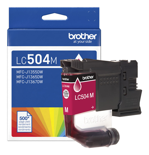 Brother LC504MS, Standard Yield, Magenta, 1 pc(s), 500 pages, Single pack