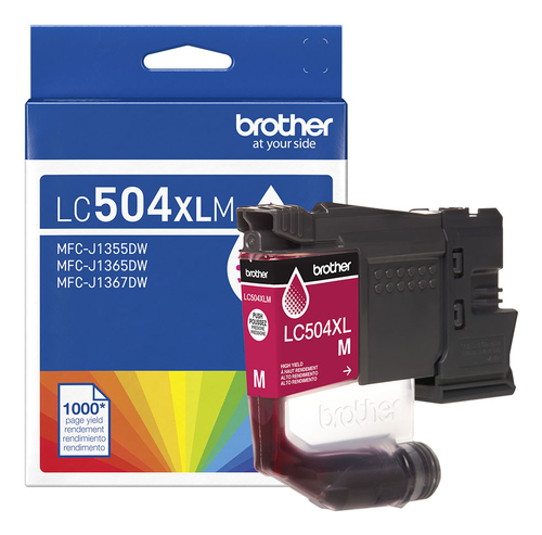 Brother LC504XLMS, High (XL) Yield, Magenta, 1 pc(s), 1000 pages, Single pack