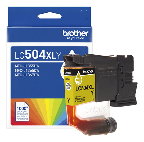Brother LC504XLYS, High (XL) Yield, Yellow, 1 pc(s), 1000 pages, Single pack