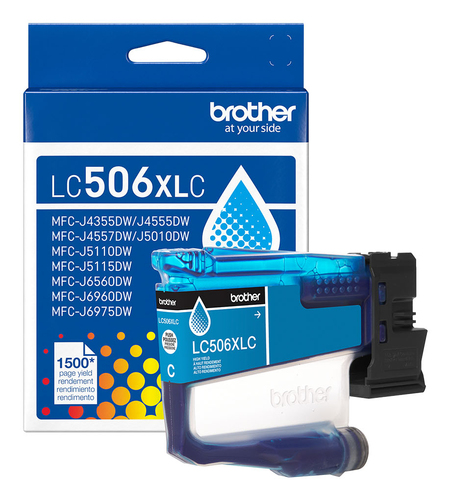 Brother LC506XLCS, High (L) Yield, Cyan, 1 pc(s), 1500 pages, Single pack
