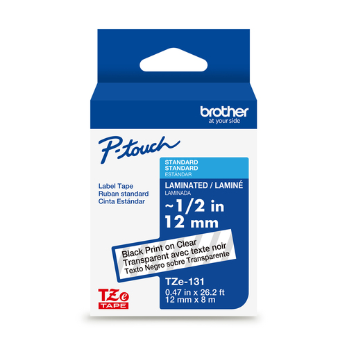 Brother TZe-131G, Black on transparent, TZe, 1,2 cm, 8 m, 1 pc(s)