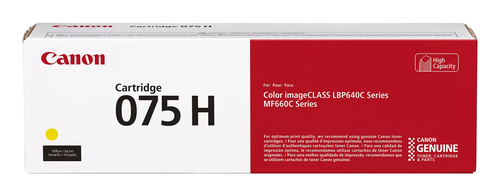 Canon 075 H, 2500 pages, Yellow, 1 pc(s)