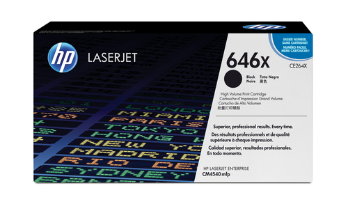 HP 646X High Yield Black Original LaserJet Toner Cartridge, 17000 pages, Black, 1 pc(s)