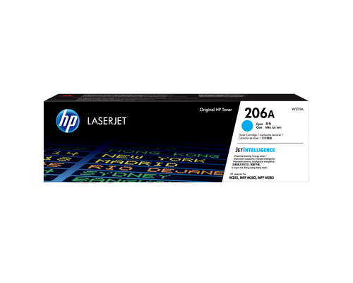 HP 206A Cyan Original LaserJet Toner Cartridge, 1250 pages, 0 pages, Cyan, 1 pc(s)