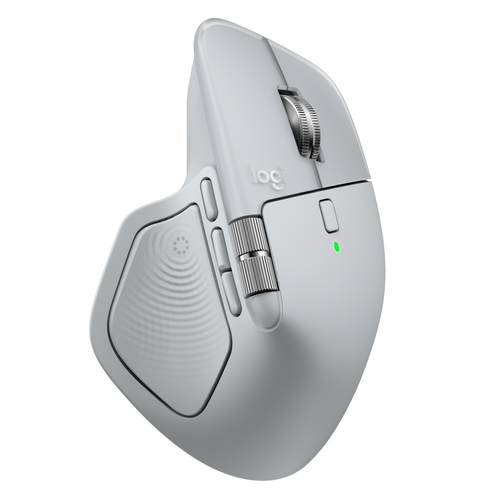 Logitech MX Master 4, Right-hand, Laser, RF Wireless + Bluetooth, 8000 DPI, Grey
