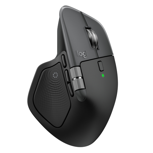 Logitech MX Master 4 for Mac, Right-hand, Laser, Bluetooth, 8000 DPI, Black