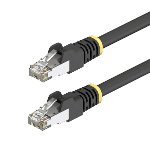 StarTech.com C6APATCHUV100FTBK, 30,5 m, Cat6a, S/FTP (S-STP), RJ-45, RJ-45, Black