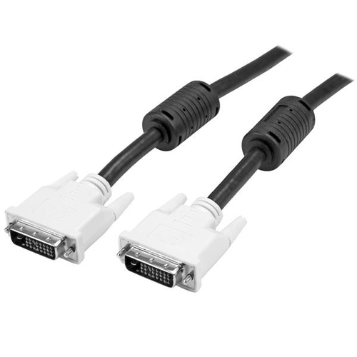 StarTech.com DVIDDMM3M, 3 m, DVI-D, DVI-D, Male, Male, Black, White
