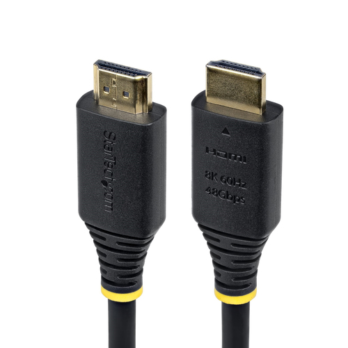 StarTech.com HDMI21-CBL-8K60-1M, 1 m, HDMI Type A (Standard), HDMI Type A (Standard), 48 Gbit/s, Audio Return Channel (ARC), Black