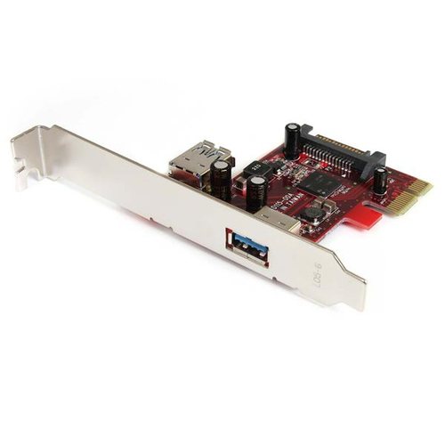 StarTech.com 2 port PCI Express SuperSpeed USB 3.0 Card, PCIe, USB 3.2 Gen 1 (3.1 Gen 1), Red, CE, FCC, 0 - 50 °C, -20 - 60 °C