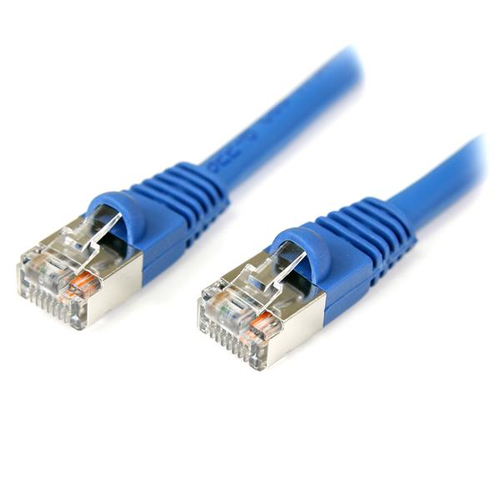 StarTech.com 3 ft Blue Shielded (Snagless) Category 5e (350 MHz) STP Patch Cable, 0,91 m, Blue