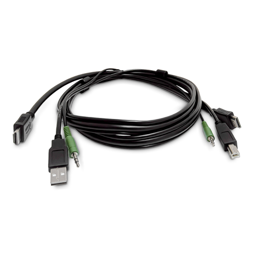 StarTech.com SKHDMMKVM-06-TAA, 1,8 m, USB, USB, HDMI, Black, HDMI/USB-B/3.5mm