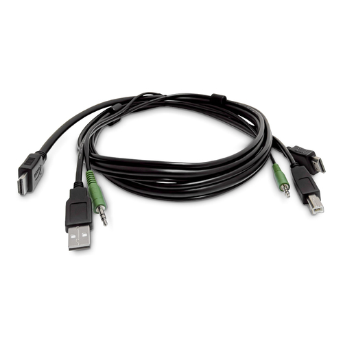 StarTech.com SKHDMMKVM-10-TAA, 3 m, USB, USB, HDMI, Black, HDMI/USB-A/3.5mm