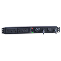 CyberPower MBP15A6, 1U, Steel, Black, 6 AC outlet(s), NEMA 5–15R, NEMA L5-15P