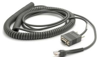 Zebra CBA-R06-C20PBR, Black, 6 m, RJ-45, DB9, Male, Female