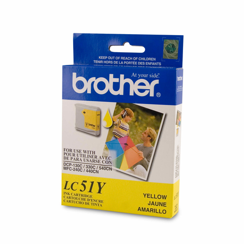 Brother LC-51YS, Standard Yield, Yellow, Pigment-based ink, 400 pages