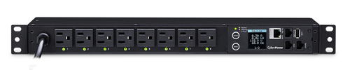 CyberPower PDU41001, Monitored, Switched, 1U, Single-phase, Horizontal/Vertical, Steel, Black