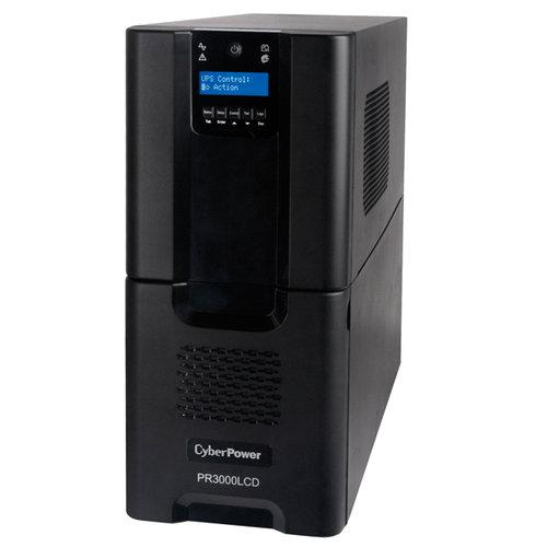CyberPower PR3000LCD, 3 kVA, 2700 W, Sine, 75 V, 154 V, 47/63 Hz
