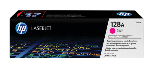 HP 128A Magenta Original LaserJet Toner Cartridge, 1300 pages, Magenta, 1 pc(s)