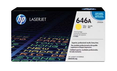 HP 646A Yellow Original LaserJet Toner Cartridge, 12500 pages, Yellow, 1 pc(s)