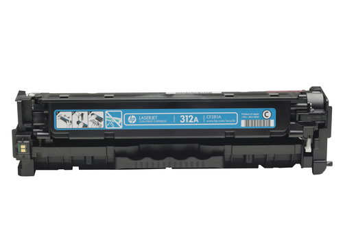 HP 312A Cyan LaserJet Toner Cartridge, 2700 pages, Cyan