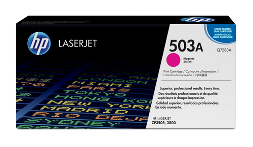 HP 503A Magenta Original LaserJet Toner Cartridge, 6000 pages, Magenta, 1 pc(s)