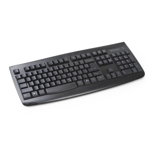 Kensington K72450USA, Full-size (100%), Wireless, RF Wireless, QWERTY, Black