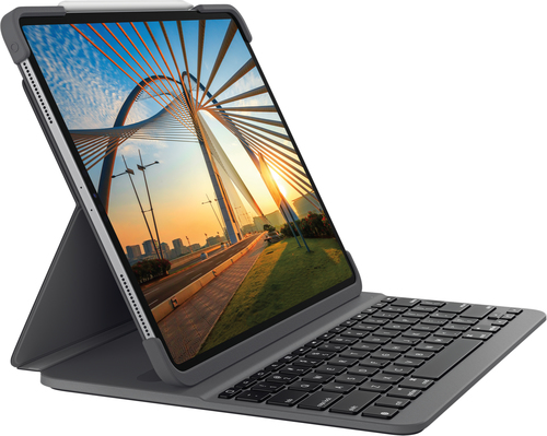 Logitech Slim Folio Pro, QWERTY, US English, 1,9 cm, 1,6 mm, Apple, Graphite