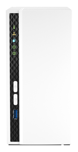 QNAP TS-233, NAS, Tower, ARM, Cortex-A55, 2 GB, 0 TB