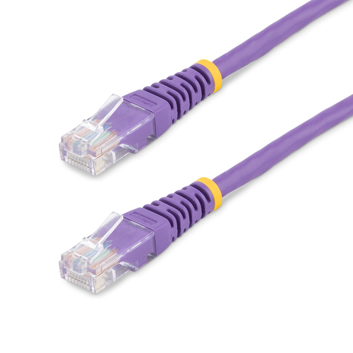 StarTech.com M45PATCH6PL, 1,8 m, Cat5e, U/UTP (UTP), RJ-45, RJ-45, Purple