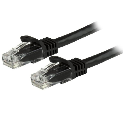StarTech.com N6PATCH2BK, 0,6 m, Cat6, U/UTP (UTP), RJ-45, RJ-45, Black