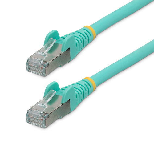 StarTech.com NLAQ-3F-CAT6A-PATCH, 0,9 m, Cat6a, S/FTP (S-STP), RJ-45, RJ-45, Aqua colour