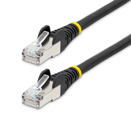 StarTech.com NLBK-30F-CAT6A-PATCH, 9,1 m, Cat6a, S/FTP (S-STP), RJ-45, RJ-45, Black