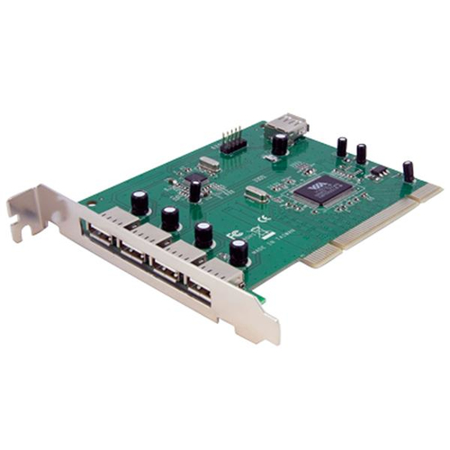 StarTech.com PCIUSB7, PCI/PCI-X, USB 2.0, PCI 2.2, Green, CE, FCC, TAA, REACH, VIA/VLI - VT6212