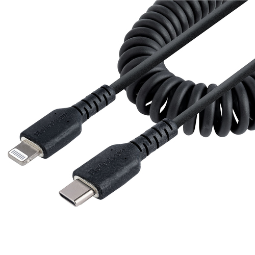 StarTech.com RUSB2CLT50CMBC, 0,5 m, Lightning, USB C, Male, Male, Black