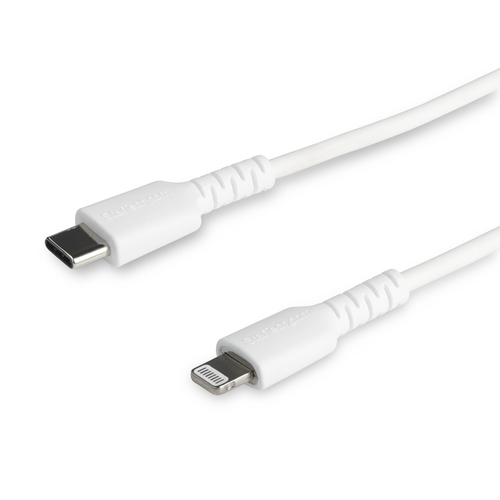 StarTech.com RUSBCLTMM2MW, 2 m, USB C, Lightning, White, Male, Male