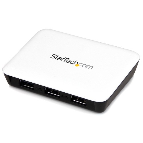 StarTech.com ST3300U3S, Wired, USB, 5000 Mbit/s, Black, White