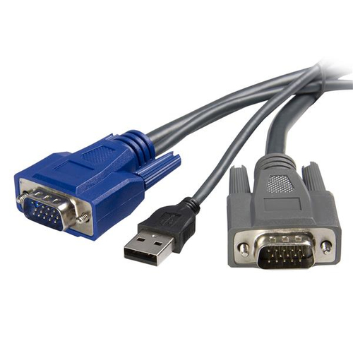 StarTech.com SVUSBVGA6, 1,8 m, Black, VGA, USB A + VGA, Male/Male, 189 g