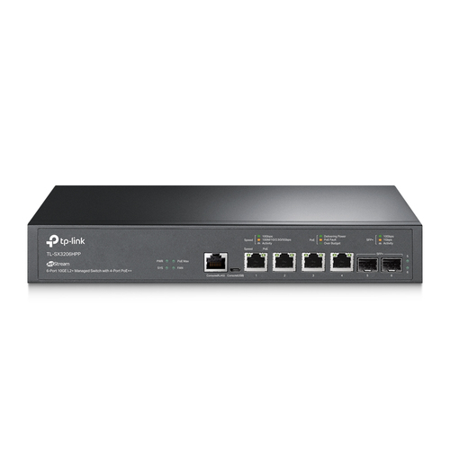 TP-Link JetStream TL-SX3206HPP, Managed, L2+, 10G Ethernet (100/1000/10000), Power over Ethernet (PoE), Rack mounting