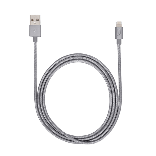 Targus iStore, 1,2 m, USB A, Lightning, Grey, Male, Male