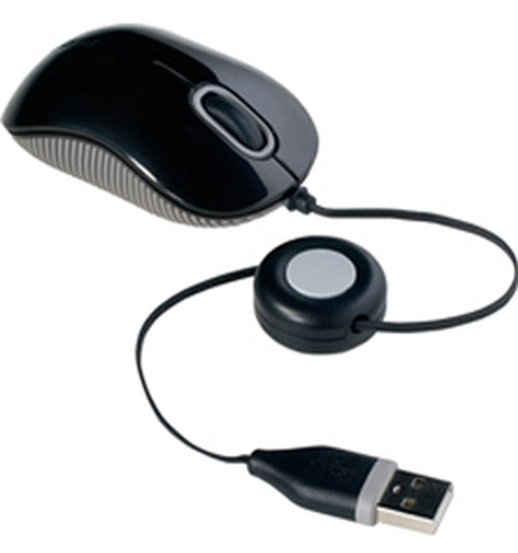 Targus Compact Optical Mouse, Optical, USB Type-A, Black