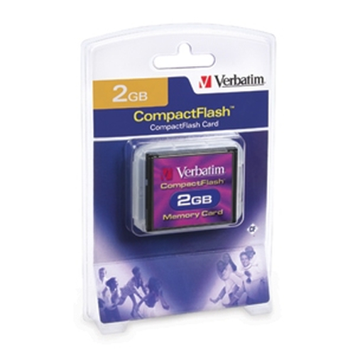 Verbatim CompactFlash 2GB Memory Card, 2 GB, CompactFlash