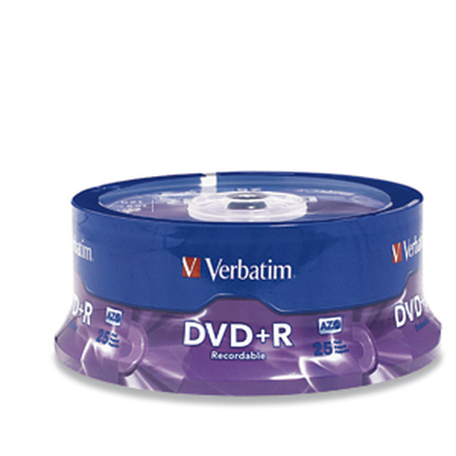 Verbatim DVD+R 4.7GB 16X Branded 25pk Spindle, DVD+R, 120 mm, Spindle, 25 pc(s), 4,7 GB