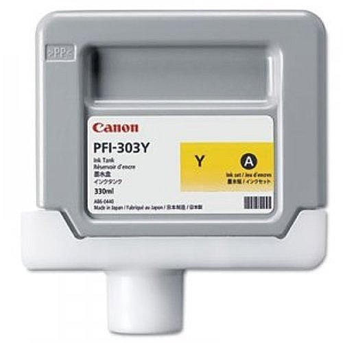 Canon PFI-303Y, Yellow, Pigment-based ink, 330 ml