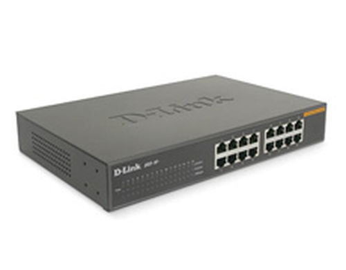 D-Link DSS-16+, 16-Port 10/100 Desktop Switch, Unmanaged, Full duplex