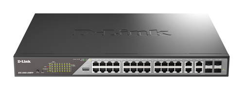 D-Link DSS-200G-28MP, Managed, L2, Gigabit Ethernet (10/100/1000), Full duplex, Power over Ethernet (PoE), 1U