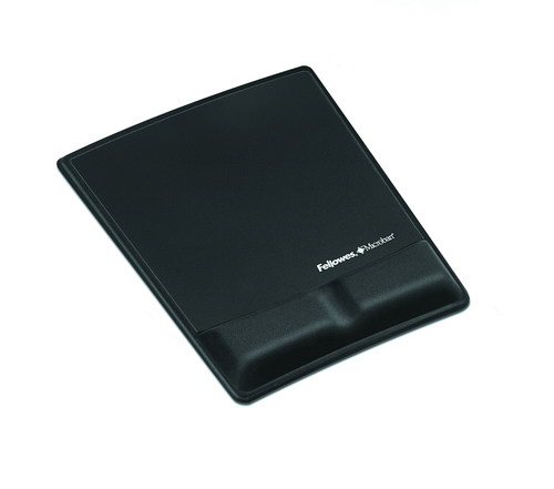Fellowes 9181201, Black, Monochromatic, Memory foam, Plastic, Wrist rest