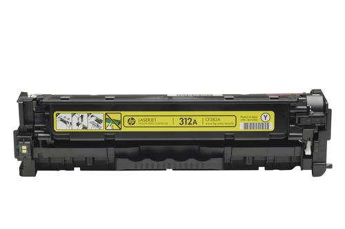 HP 312A Yellow LaserJet Toner Cartridge, 2700 pages, Yellow