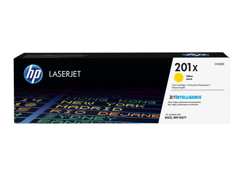 HP 201X High Yield Yellow Original LaserJet Toner Cartridge, 2300 pages, Yellow, 1 pc(s)